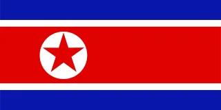 North korea Flag Korea Stickdatei
