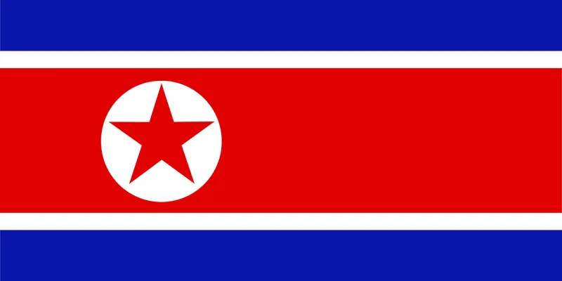 North korea Flag Korea Stickdatei – Weihnachten