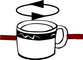 Cup Hot Coffee Stickdatei – Essen & Trinken