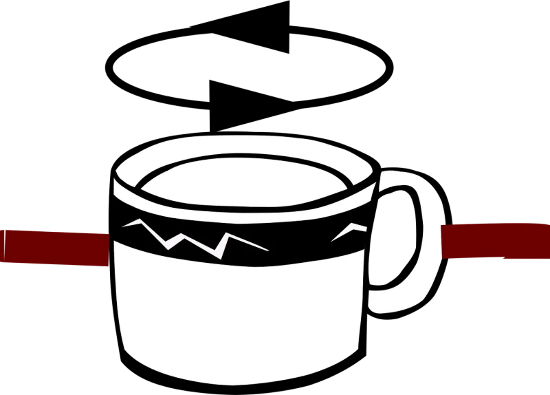 Cup Hot Coffee Stickdatei – Essen & Trinken