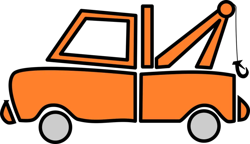 Truck Orange Vehicle Stickdatei – Fahrzeuge