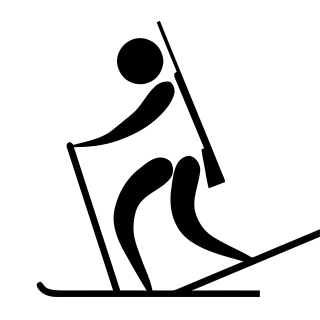 Biathlon Sports Logo Stickdatei
