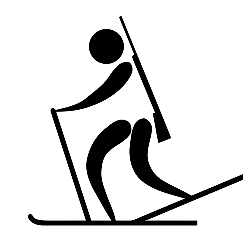Biathlon Sports Logo Stickdatei – Sport