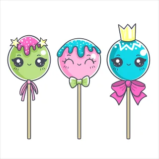 Lollipop Candy Sweets Stickdatei