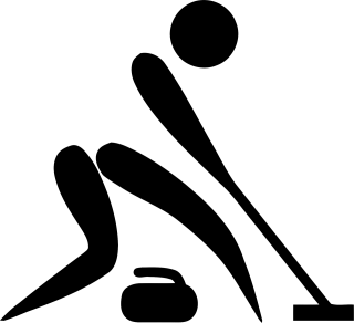 Curling Sports Pictogram Stickdatei