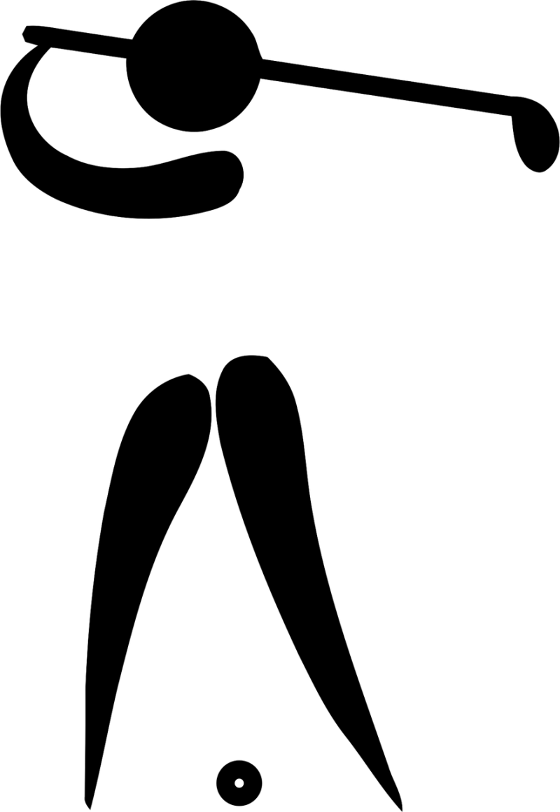 Golf Sports Pictogram Stickdatei – Sport
