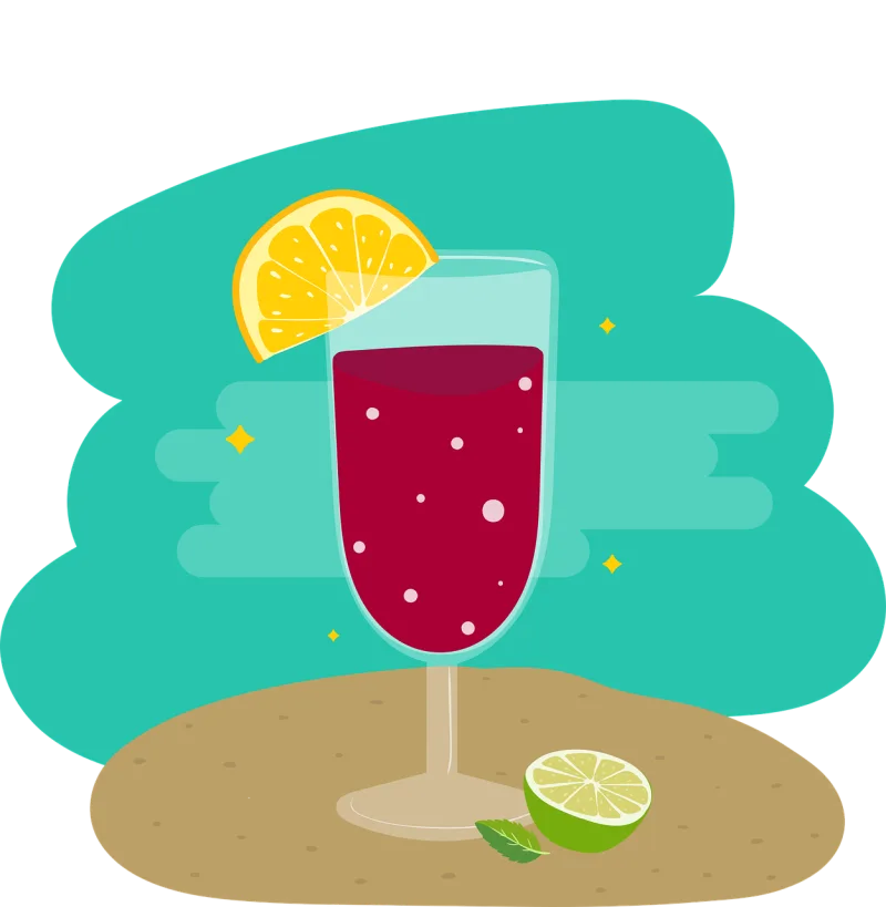 Summer Wine Lime Stickdatei – Essen & Trinken