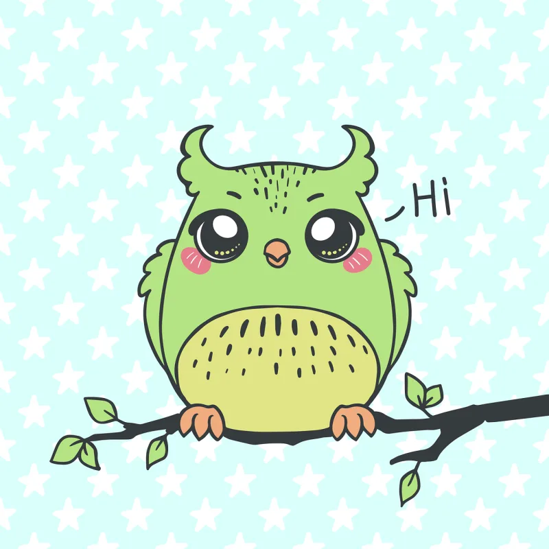 Owl Bird Branch Stickdatei – Tiere