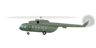 Helicopter Chopper Army Stickdatei