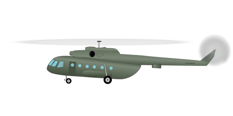 Helicopter Chopper Army Stickdatei – Fahrzeuge