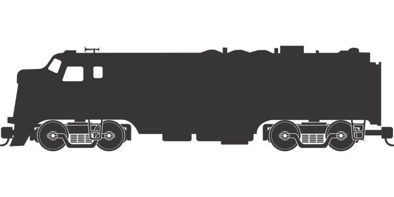 Train Locomotive Railroad Stickdatei – Fahrzeuge