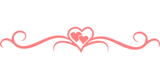 Flourish Hearts Separator Stickdatei
