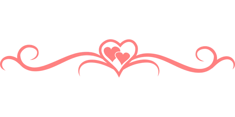 Flourish Hearts Separator Stickdatei – Herzen & Liebe