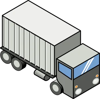 Truck Transportation Vehicle Stickdatei