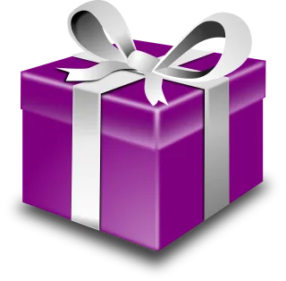 Gifts Wrapped Purple Stickdatei