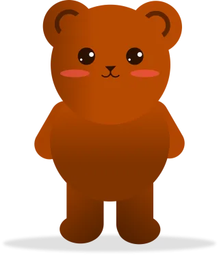 Bear Animal Cartoon Stickdatei