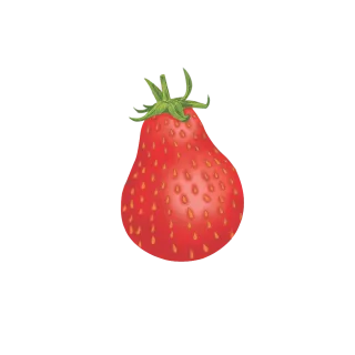 Pear Strawberry Vector Stickdatei