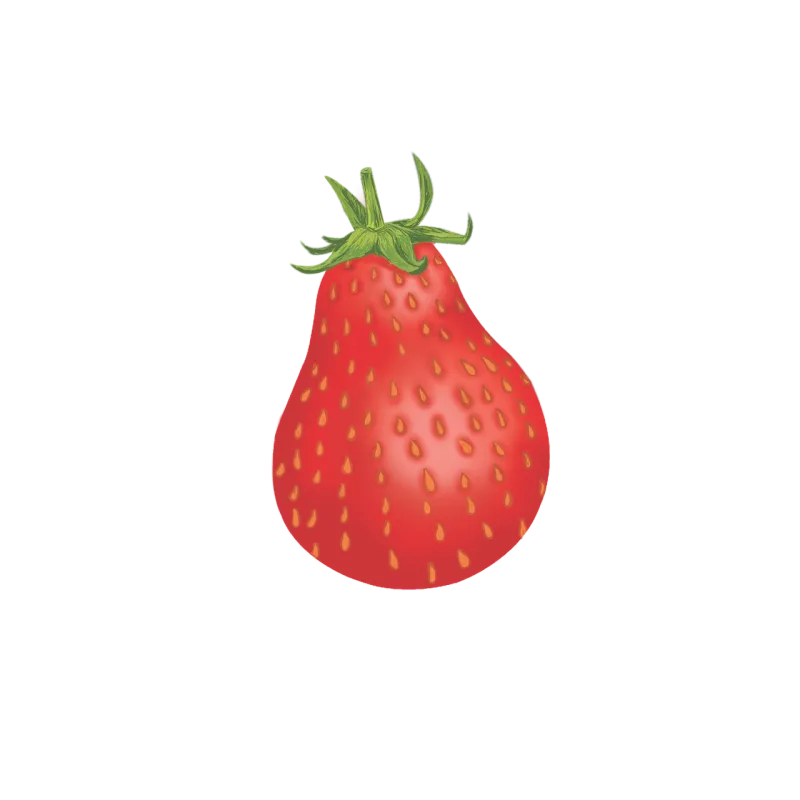 Pear Strawberry Vector Stickdatei – Essen & Trinken