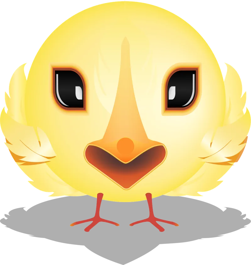 Graphic Chick smiley Smiley Stickdatei – Tiere