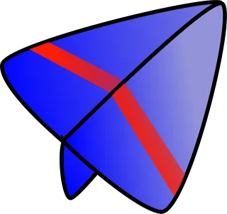 Paper airplane Airplane Glider Stickdatei