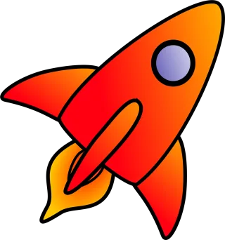 Spaceship Rockets Missile Stickdatei