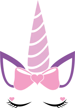 Unicorn Horn Bow Stickdatei – Kinder