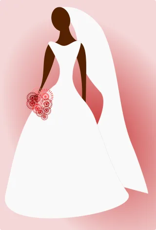 Bride Wedding Woman Stickdatei