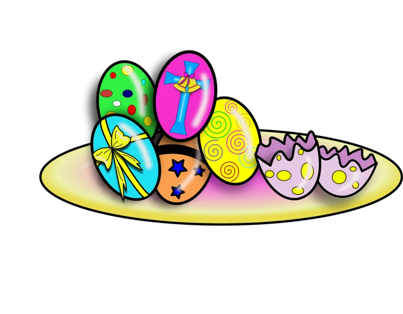 Easter Egg Color Stickdatei – Essen & Trinken