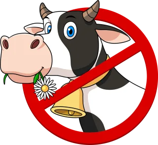 Cow Vegan Animal Stickdatei