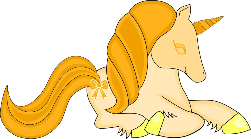 Spring unicorn Summer Golden unicorn Stickdatei – Kinder
