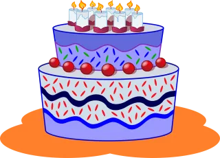 Cake Dessert Birthday party Stickdatei