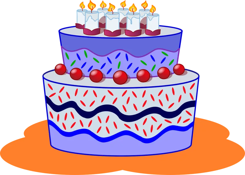 Cake Dessert Birthday party Stickdatei – Essen & Trinken