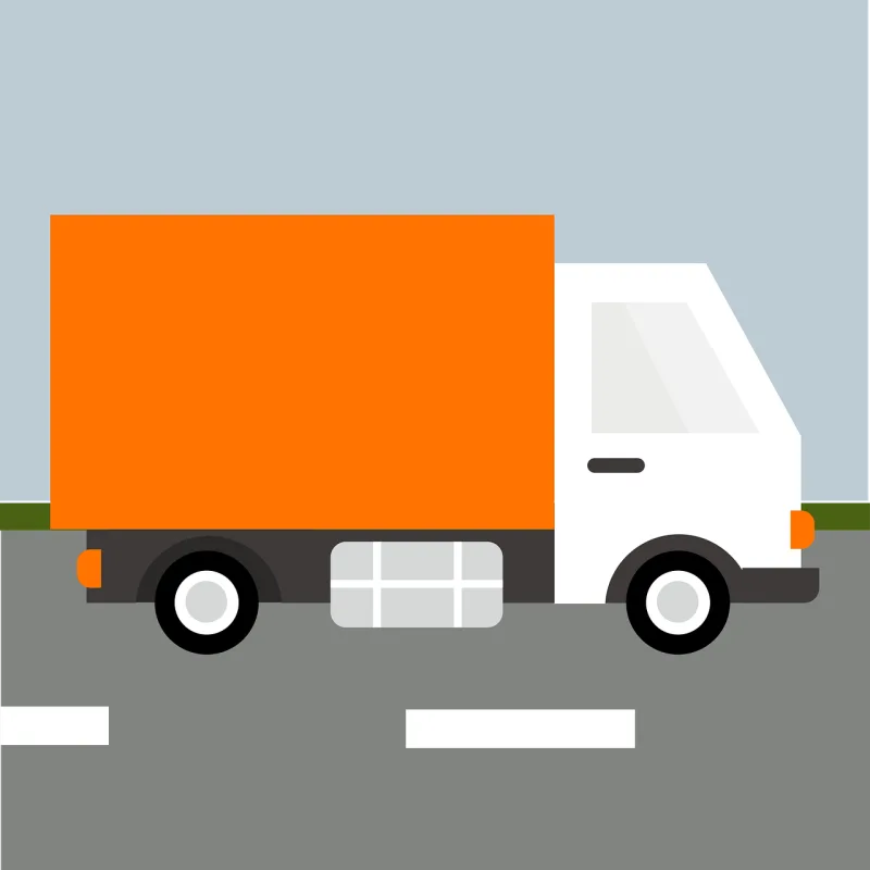Truck Delivery truck Delivery Stickdatei – Fahrzeuge