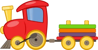Locomotive Transport Toy Stickdatei