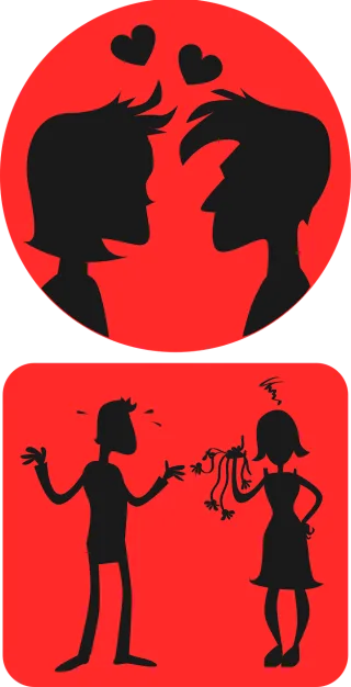 Man Woman Love Stickdatei – Herzen & Liebe