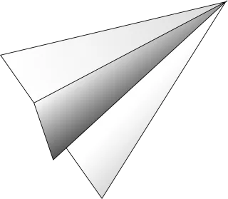 Graphic Paper airplane Paper Stickdatei