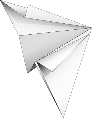 Graphic Paper airplane Paper Stickdatei