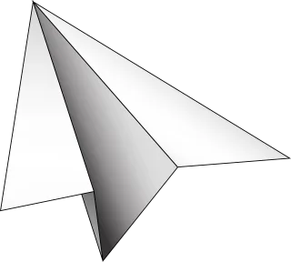 Graphic Paper airplane Paper Stickdatei