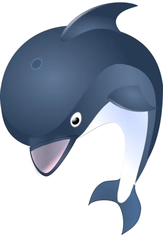 Dolphin Mammal Animal Stickdatei