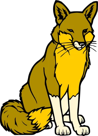 Fox Wild Sitting Stickdatei