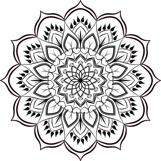 Mandala Flower background Pattern Stickdatei – Weihnachten
