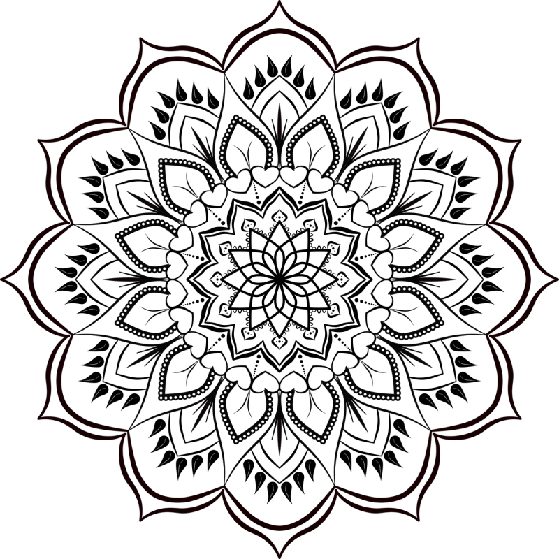 Mandala Flower background Pattern Stickdatei – Weihnachten