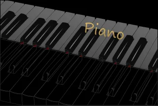 Piano Keyboard Musical instrument Stickdatei