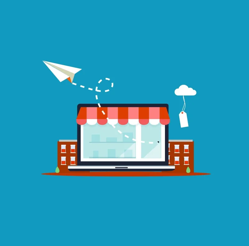 Store Online Ecommerce Stickdatei – Natur