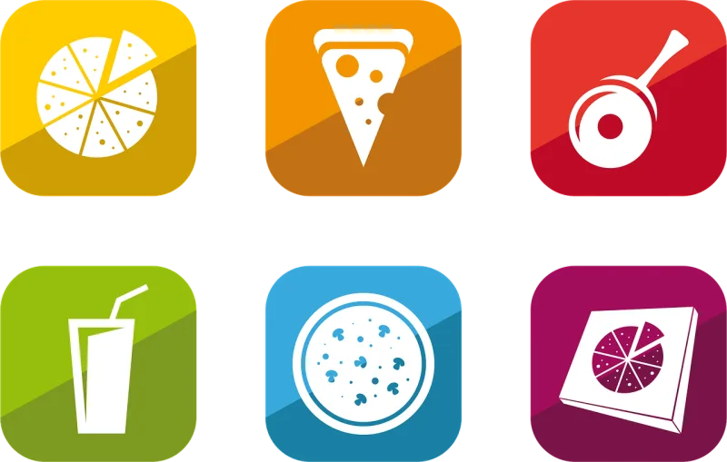 Pizza Food Lunch Stickdatei – Essen & Trinken