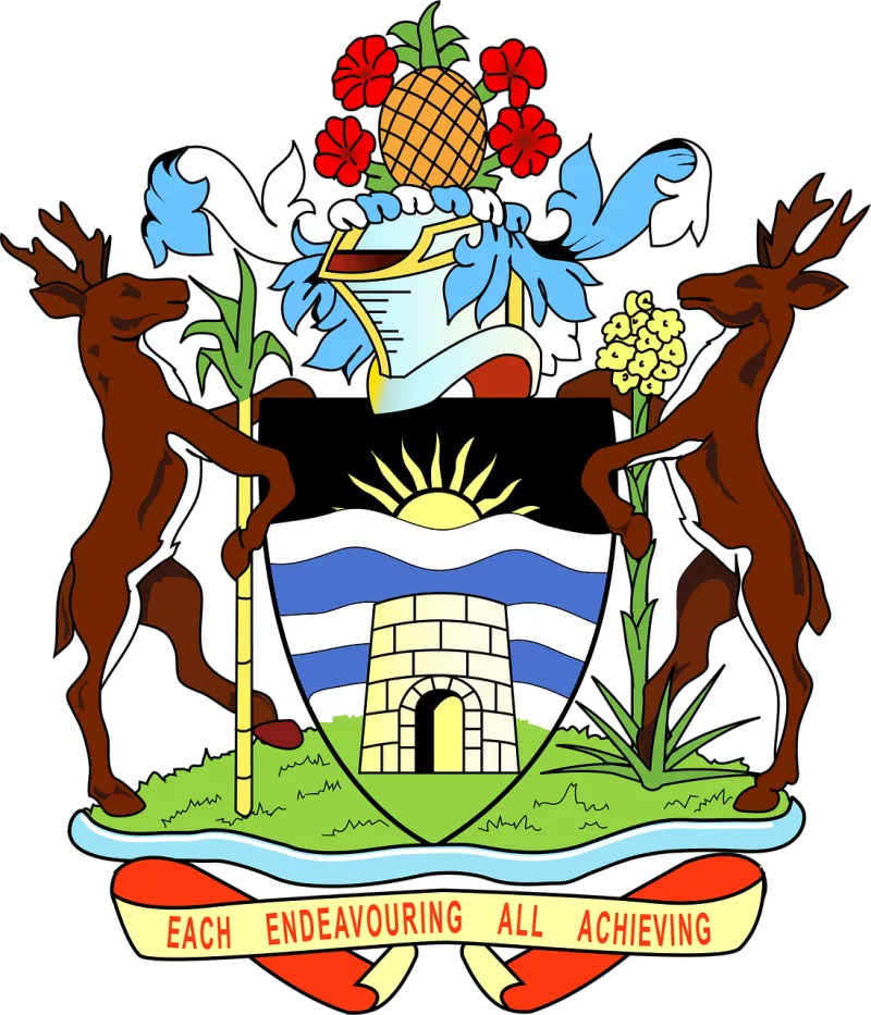 Coat Arms Antigua Stickdatei – Kinder