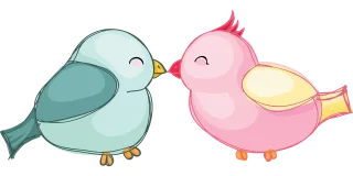 Lovebirds Birds Love Stickdatei