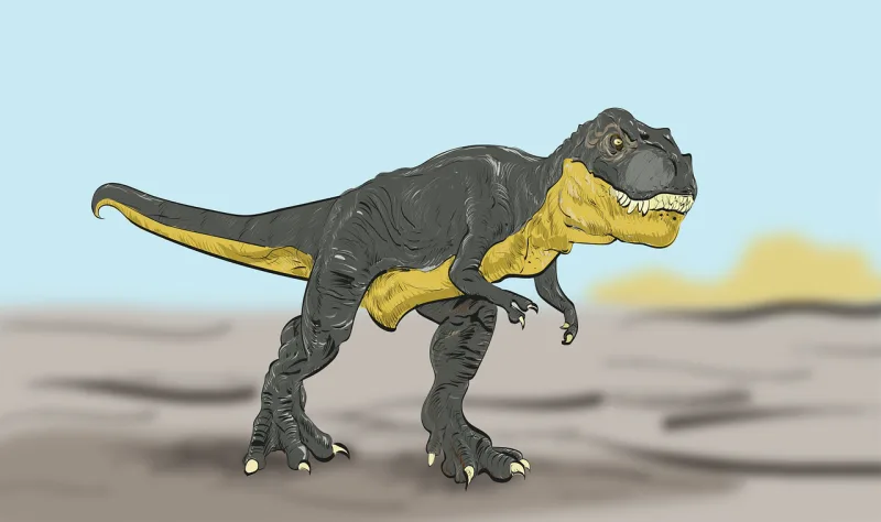 Tyrannosaurus Rex Dinosaur Stickdatei – Kinder