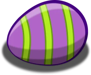 Egg Easter Violet Stickdatei