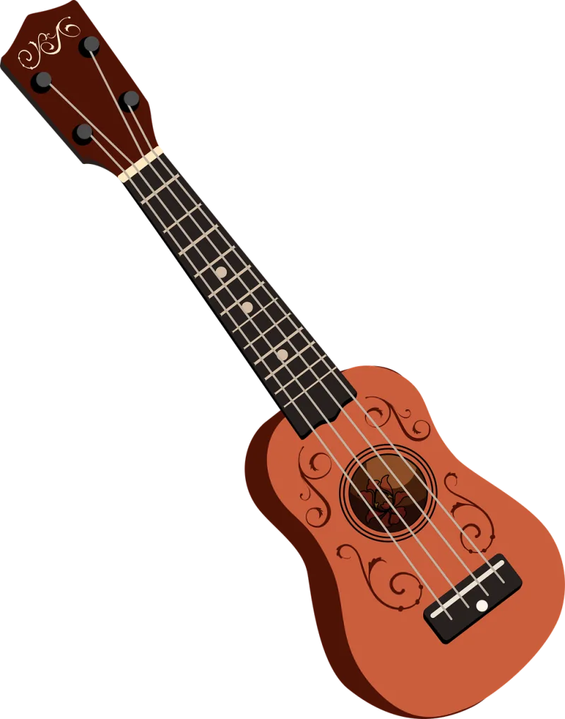 Graphic Ukulele Music Stickdatei – Musik